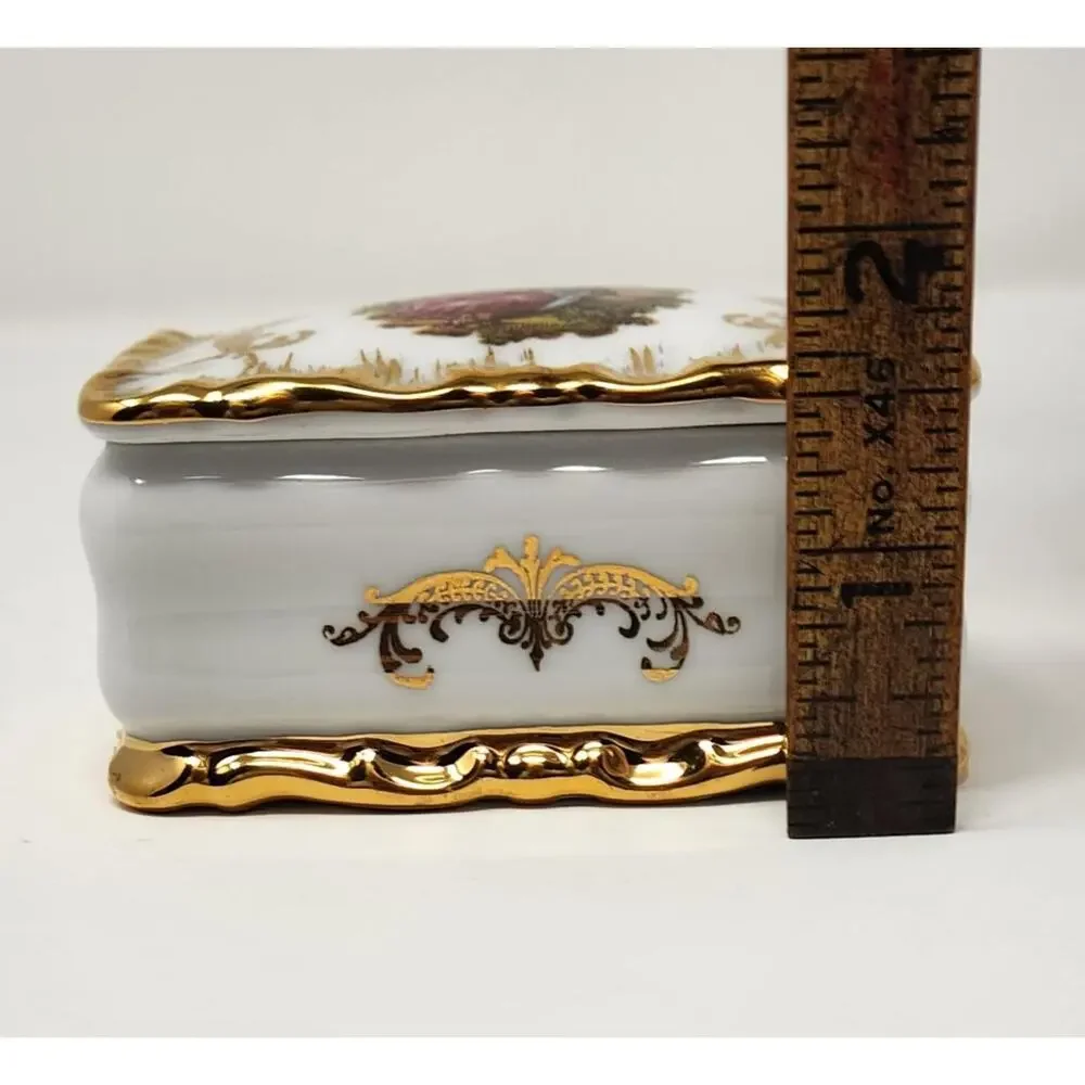 Trinket Jewelry Box | Courting Couple | Bavaria, Germany